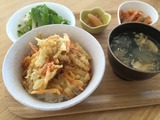 ヤーコンを使った料理の昼食