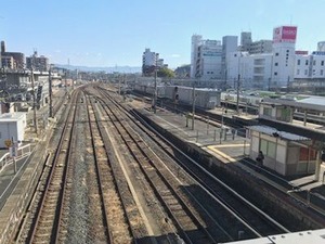 JR王寺駅からの風景