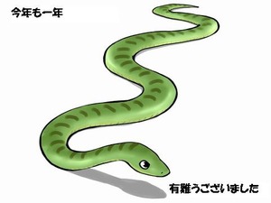 ヘビ年最後のご挨拶