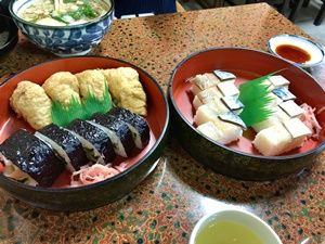 栄寿司の助六と鯖ずし