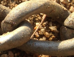 切り口面がはっきり見える抵抗溶接されたチェーン