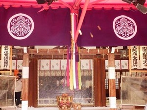 拝殿の正面