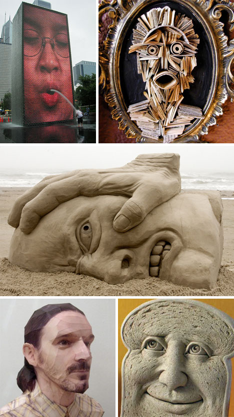 Unique-Face-Sculptures