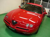 アルファロメオ GTV G’zoxリアルガラスコートツヤプラス施工