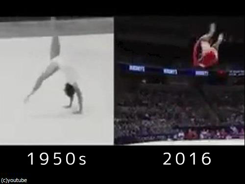 「体操」が50年余りでどれだけ進歩したか00