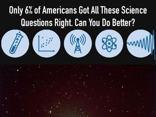 アメリカ人の6％しか正答できなかった科学13