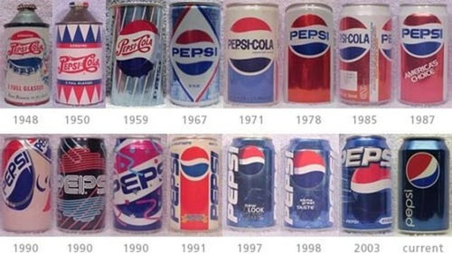 コカコーラやペプシの缶がこの半世紀でどんなモデルチェンジをしてき