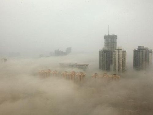 北京の大気汚染に最も深刻な赤色警報00