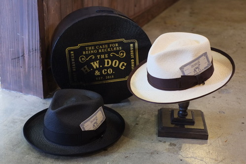 THE H.W.DOG&CO. D-00232 パナマハット&カンカン帽 - 帽子