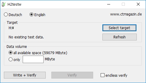 Englishにチェックマーク
