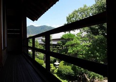 高井鴻山記念館、翛然楼二階からの素晴らしい眺め
