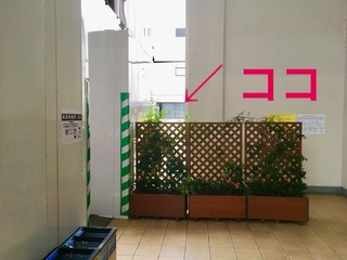 喫煙所横