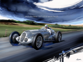 benz rece car