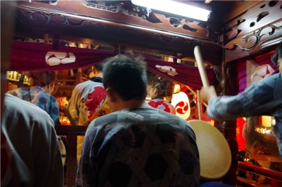 吉原祇園祭2012山車内部