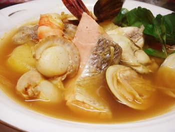 魚介類のスープカレー!