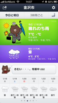 LINE 天気