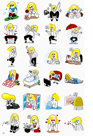 スタンプ Line公式ブログ Lineスタンプ ムーン コニー ブラウンの癒し画像まとめ Naver まとめ