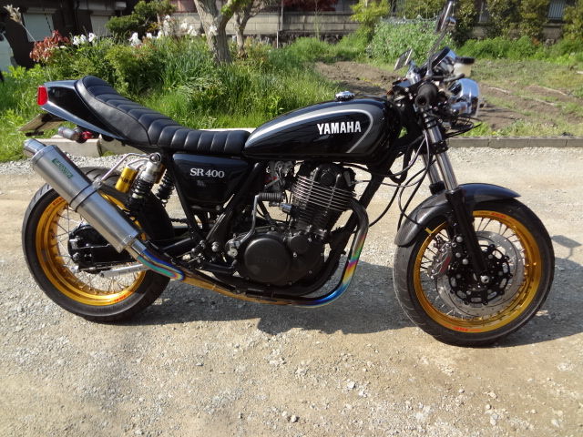 本日のカフェレーサー SR400ハイパー系 加古川Fさん : MOTO-DOG