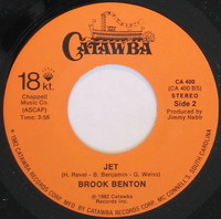 Brook Benton Jet 1982 Catawba Records