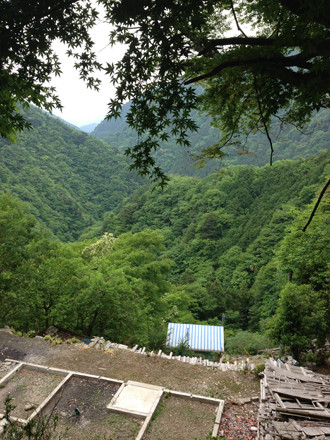 倉沢集落の全景