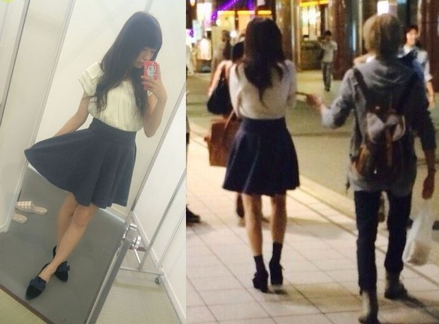 NMB48村上文香と有本祐のデート現場02