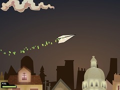 紙飛行機飛ばしゲーム Flight フラシュ 無料ゲーム