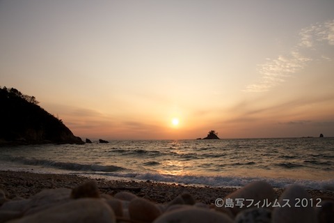 篠島_松島の夕日_ 夕陽百選_鯨浜_2012-02-10 17-00-30