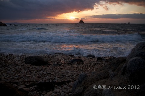松島の夕日_ 夕陽百選_鯨浜_2012-02-09 17-11-35