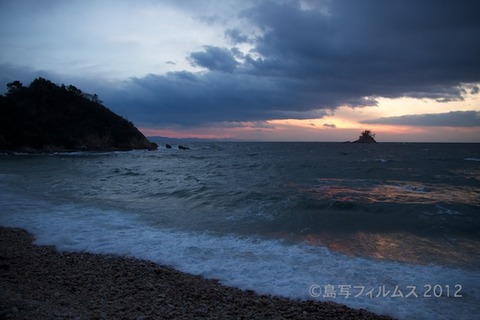 松島の夕日_ 夕陽百選_鯨浜_2012-02-09 17-21-48