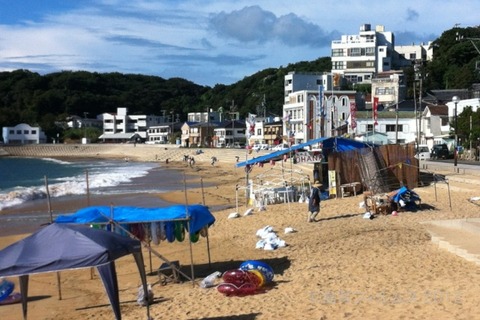 ウミガメ隊_クリーンアップ_#seaturtle_2012-08-06 11-38-57