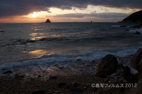 松島の夕日_ 夕陽百選_鯨浜_2012-02-09 16-59-30