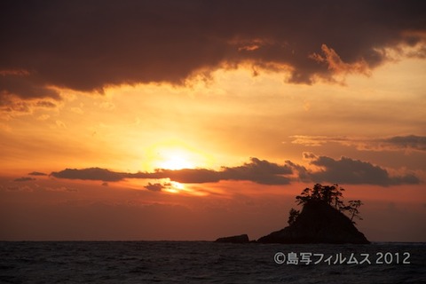 松島の夕日_ 夕陽百選_鯨浜_2012-02-09 17-11-02