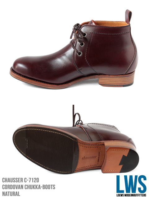 chausser コードバンチャッカーブーツ新色”バーガンディ”が入荷 chausser コードバンチャッカーブーツ新色”バーガンディ”が入荷