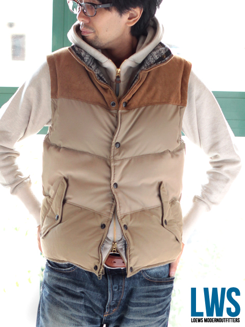 SAGE DE CRET マルチファブリックダウンベスト入荷!! : LOEWSな日々