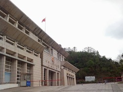中国側のイミグレーション
