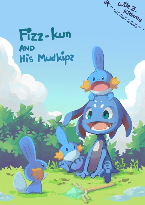 fizz_kun_and_his_mudkips_by_wile_z_kitsune-d9grm67