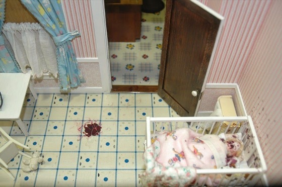 殺害現場のジオラマ8