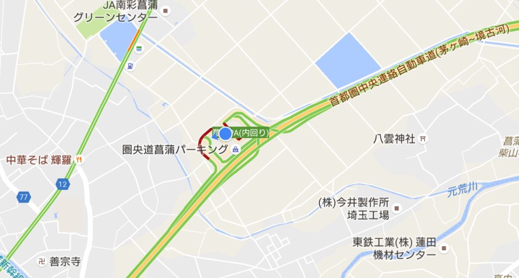 菖蒲PA地図