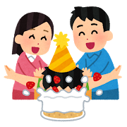 party_birthdaycake_kao_tsukkomu
