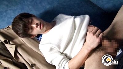 【Men’s Rush】ジャニカワFaceの青年が巨根をシコシコドピュッ♂-1