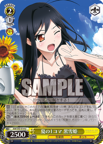 夏の1コマ 黒雪姫