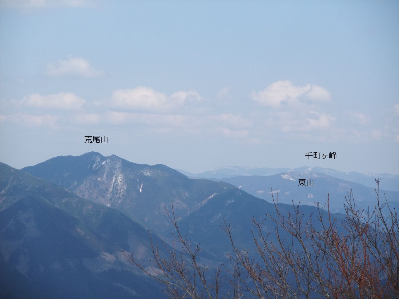 日名倉山 荒尾山 東山 千町ヶ峰