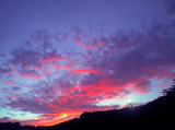 西の空