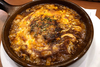 カレーハンバーグドリア