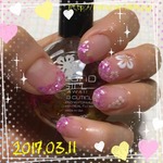 ピンクのシェルフレンチ
