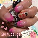 イエローハートネイル☆