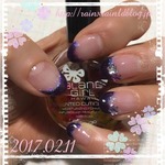 パープル細フレンチ