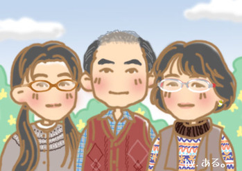a様ご依頼の似顔絵