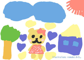 J様ご依頼 お子さんのイラストリメイク 2枚目