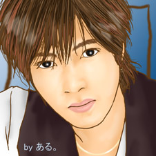 山下智久さんの似顔絵